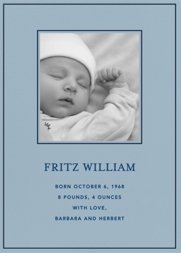 Photo Border Baby Announcement