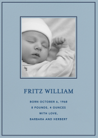 Photo Border Baby Announcement
