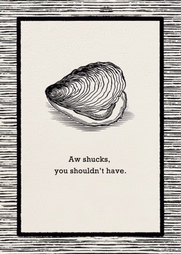 The Big Oyster - Thank You Card by Paperless Post