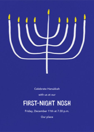 Simple Stroke Menorah by Ashley G