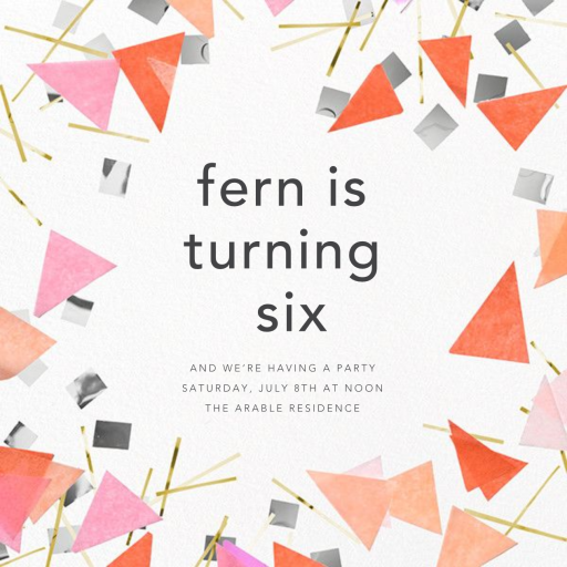 Scatter - Birthday Invitation by CONFETTISYSTEM