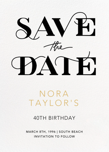 Swept Up - Save the Date by Paperless Post