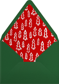 Merry Christmas Wreath Tall - Linda and Harriett Envelope