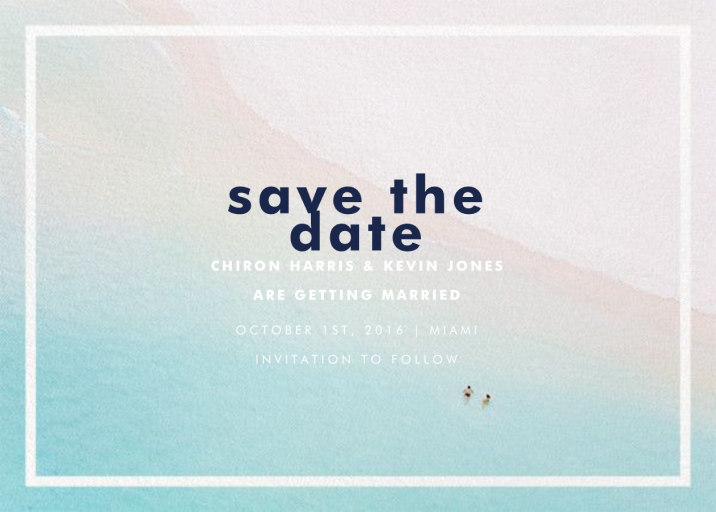Swimmers - Save the Date by Gray Malin