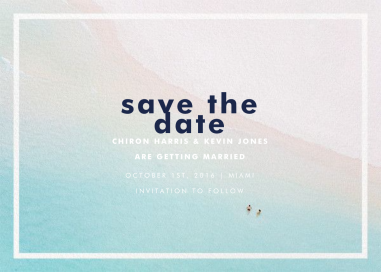 Swimmers - Save the Date by Gray Malin