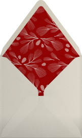 Pine Cone Bow (Square) - Paperless Post Envelope