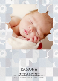 Ruutu-Unikko (Photo) - Birth Announcement by Marimekko