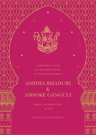 Vinayaka - Engagement Party Invitation by Paperless Post