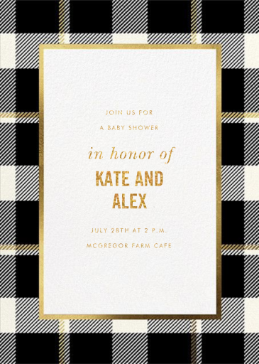 Tartan Suite - Business Event Invitation by kate spade new york
