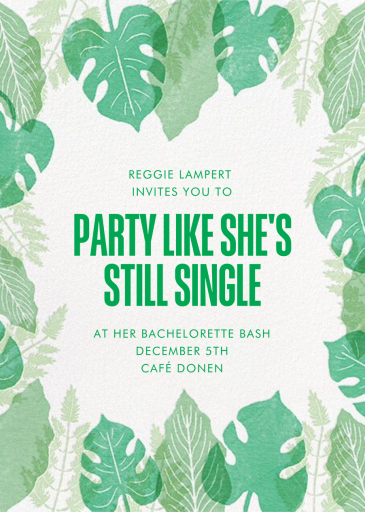 Tropical Frame - Bridal Shower Invitation by Paperless Post