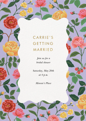 Roses - Bridal Shower Invitation by rifle-paper-co