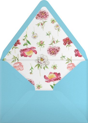 Blooming Peonies - Clementina Sketchbook Envelope