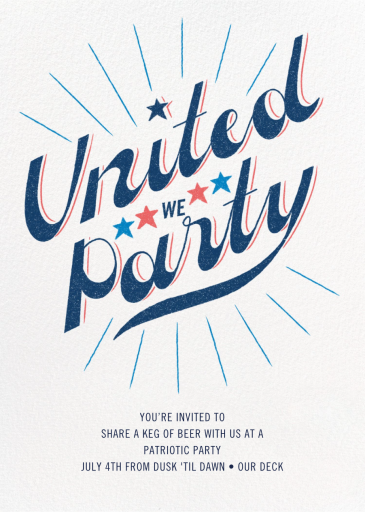 American Pastime - 4th of July Invitation by Paperless Post