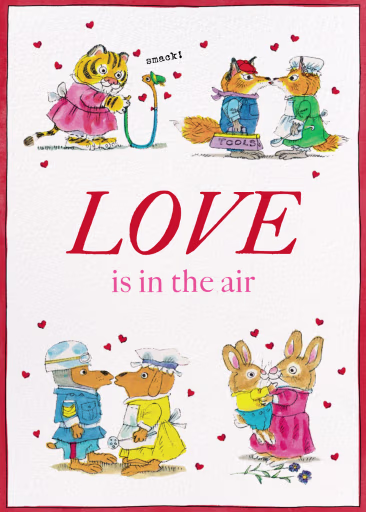 Couple Up (Greeting) - Valentine's Day Card by Richard Scarry