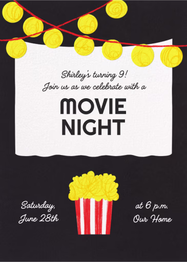 Home Movie Theater - Birthday Invitation by Paperless Post