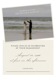 Postage Portrait - Engagement Party Invitation by Paperless Post