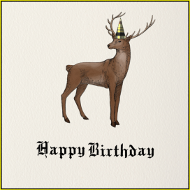 Stag Happy Birthday - Birthday Card by Paperless Post