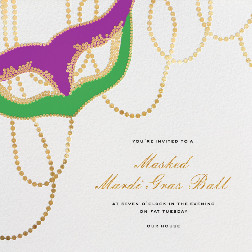 Lundi Gras - Birthday Invitation by Paperless Post