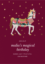 Carousel Birthday (Invitation) - Birthday Invitation by Rifle Paper Co.