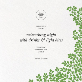 Fern II - Networking Event Invitation by Paperless Post
