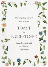Ivy Tangle - Bridal Shower Invitation by Stephanie Fishwick