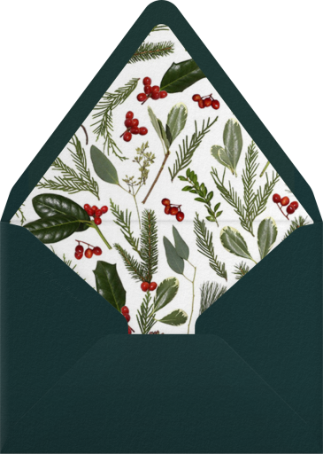 Holly Wreath - Paperless Post Envelope