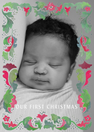 Festive Flourish Photo - Announcement by Happy Menocal