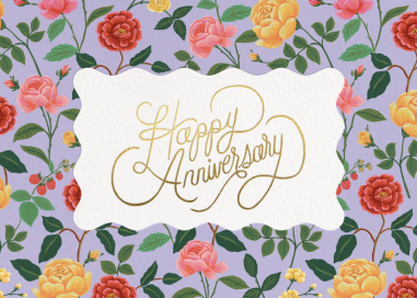 Roses (Greeting) - Anniversary Card by Rifle Paper Co.