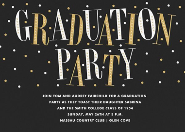 Glittering Grad - Graduation Party Invitation by Paperless Post