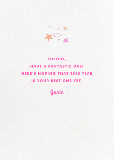 For Sher by Hello!Lucky - Back