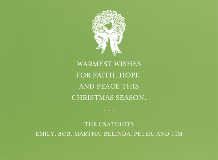 Full-Page Photo Horizontal (Double-Sided) - Holiday Card by Paperless Post - Back