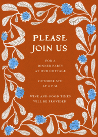 Wildflower Border - Invitation by Hadley Paper Goods
