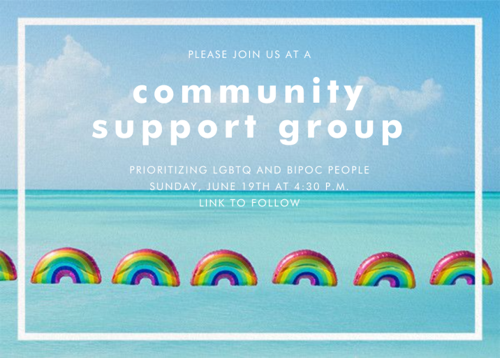 Rainbow Balloons - Pride Invitation by Gray Malin