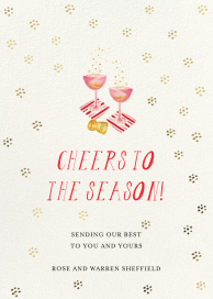 Pink Clink - Holiday Card by Mr. Boddington's Studio