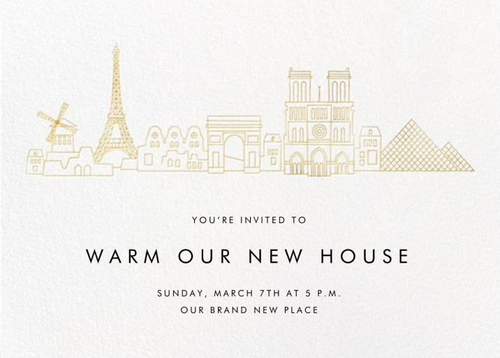 City Skyline View - Housewarming Invitation by Paperless Post