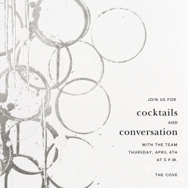 Metallic Ring Stains Invitation