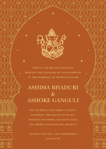 Vinayaka - Wedding Invitation by Paperless Post