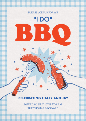 BBQ Toast - Bridal Shower Invitation by Paperless Post
