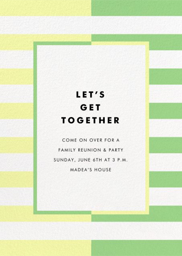 Colorblocked Stripes - Mother's Day Invitation by kate spade new york