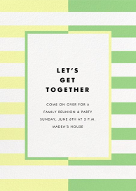 Colorblocked Stripes - Celebration Invitation by kate spade new york