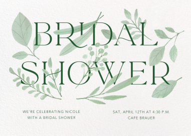 Bridal Sprigs - Bridal Shower Invitation by Paperless Post