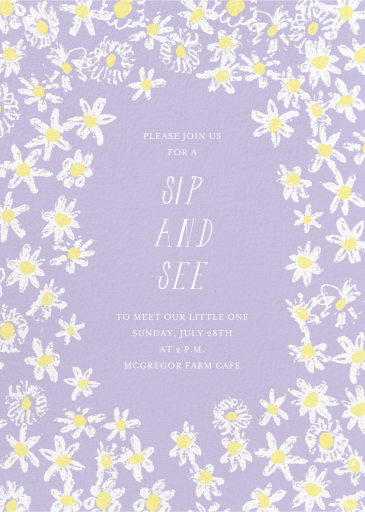 Among the Daisies - Sip and See Invitation by Mr. Boddington's Studio