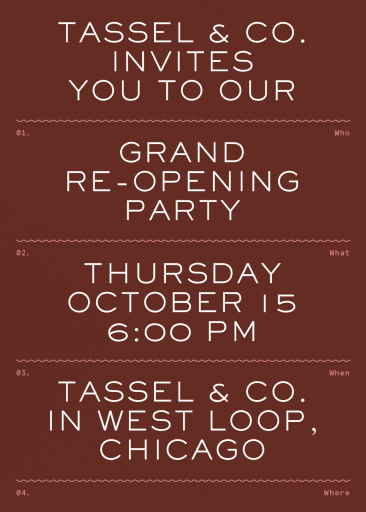 Who What When Where - Business Event Invitation by Goods Gang