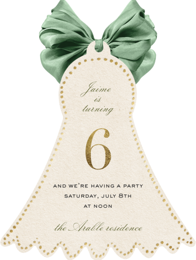 Twirled Tassel - Birthday Invitation by Fin Fellowes - Back