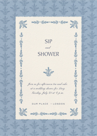 Baroque Border - Bridal Shower Invitation by Martha Stewart