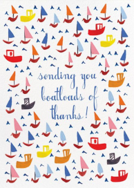 Boatloads - Thank You Card by Mr. Boddington's Studio