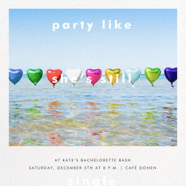 Hearts - Bachelorette Party Invitation by Gray Malin