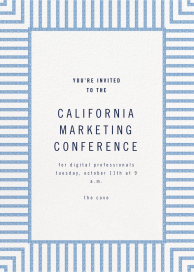 Seersucker Stripe - Conference Invitation by kate spade new york