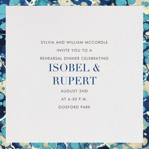 Oil Drop - Wedding Weekend Invitation by Jonathan Adler