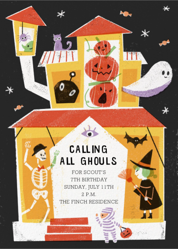 Halloween House - Birthday Invitation by Paperless Post